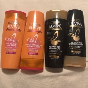 L’Oréal Paris Elvive Repair Shampoo and Conditioner (2 sets)